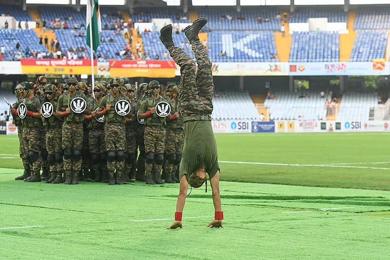 Durand Cup Football 2025 Opening Ceremony photos_5 Gorkha Rifles members
