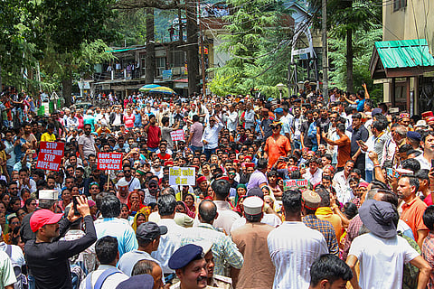 Protest against Bijli Mahadev ropeway project