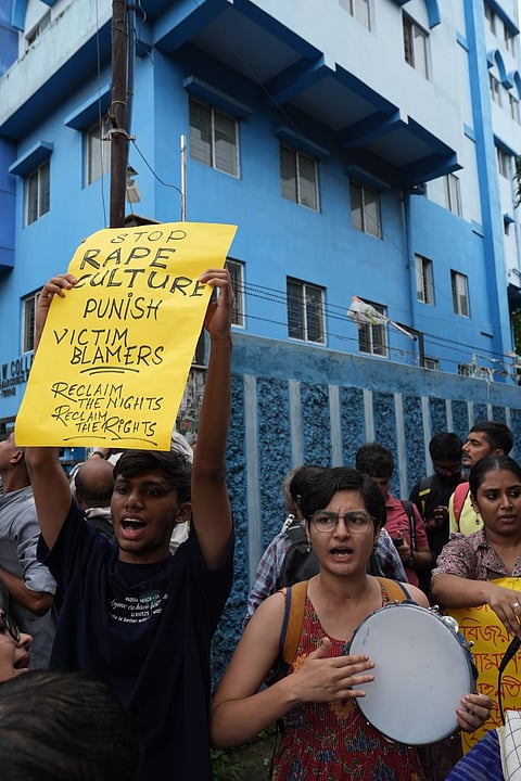 Students protest against common misogynistic practices in colleges