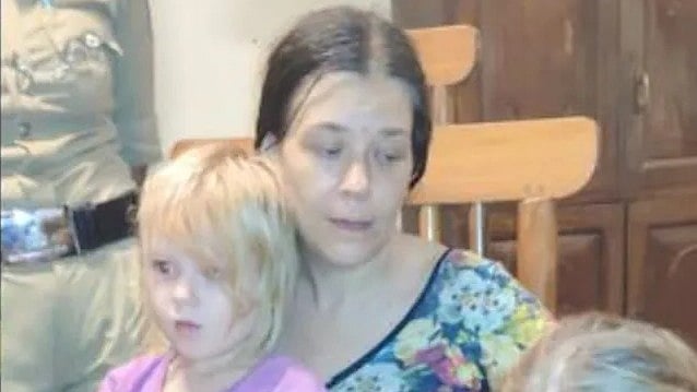 File Photo  : Nina Kutina and her children 
