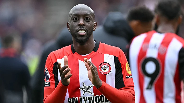 Yoane Wissa in action for Brentford. - File