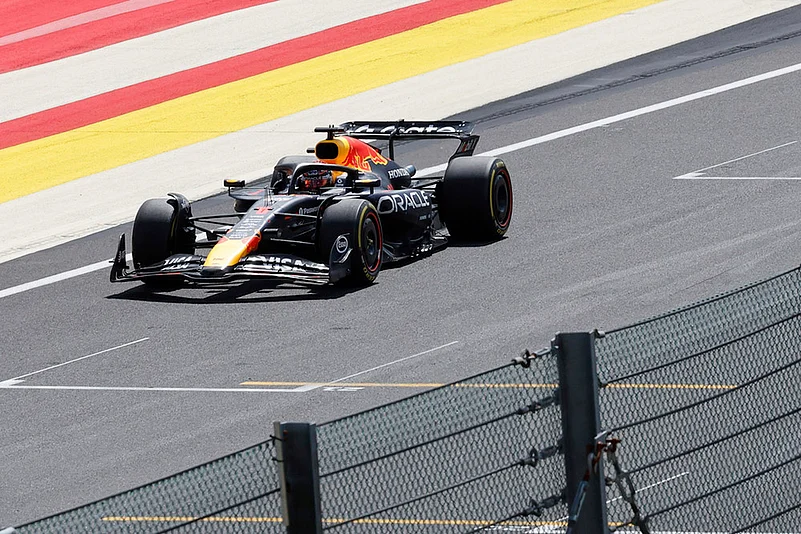 Belgium Formula One Grand Prix Auto Racing 2025 F1 GP Sprint Race_Max Verstappen of the Netherlands