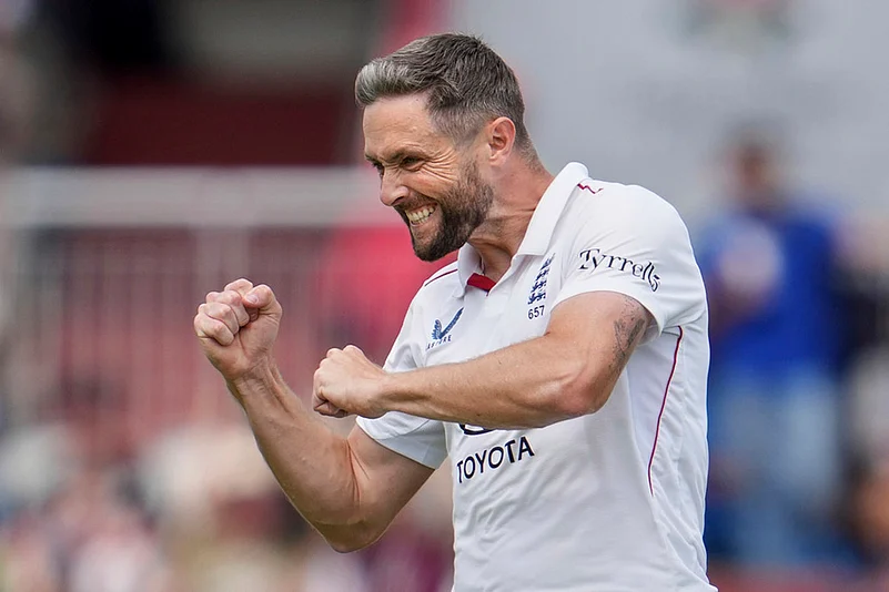 Indias tour of England: IND vs ENG 4th Test day 4 photos from Manchester_Chris Woakes