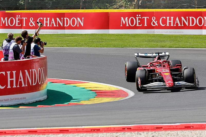 Belgium Formula One Grand Prix Auto Racing 2025 F1 GP Sprint Race_Charles Leclerc of Monaco