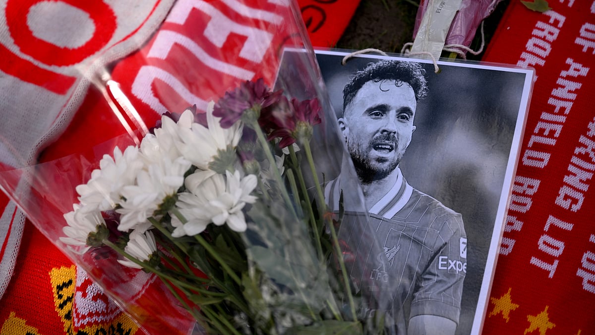 File : Thousands of tributes to Diogo Jota have been left at Anfield