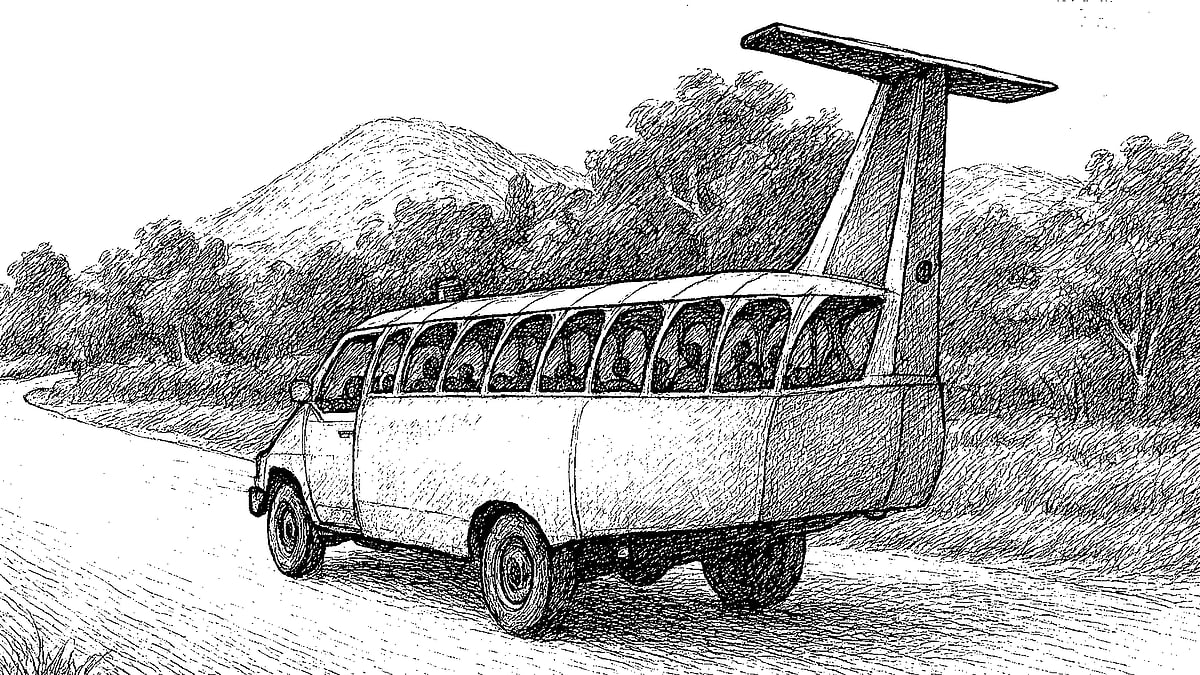 Illustration by Vikas Thakur : Class In The Economy Class