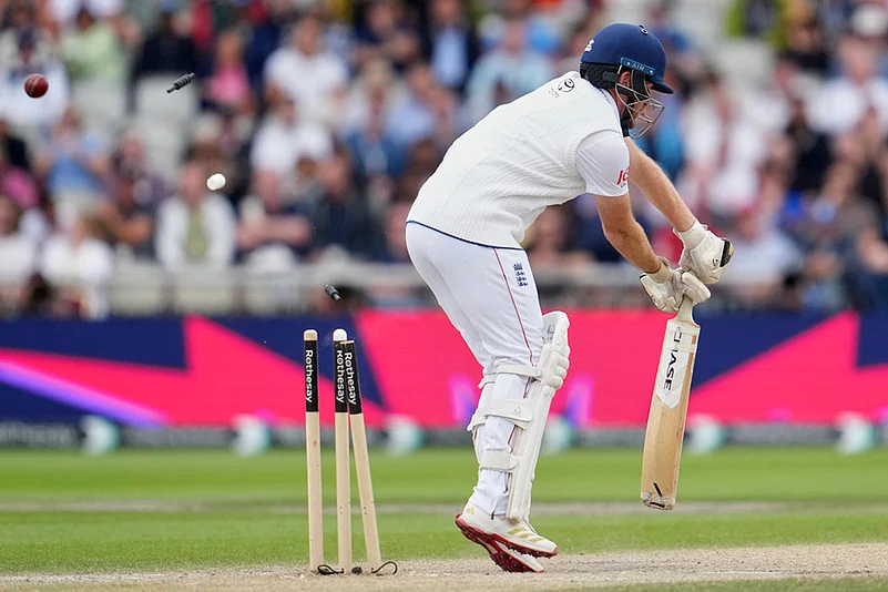 Indias tour of England: IND vs ENG 4th Test day 4 photos from Manchester_Liam Dawson