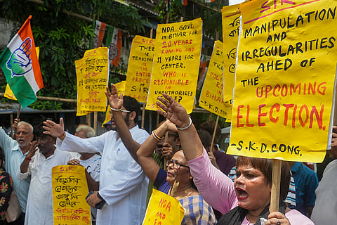 Kolkata: Congress protest against SIR