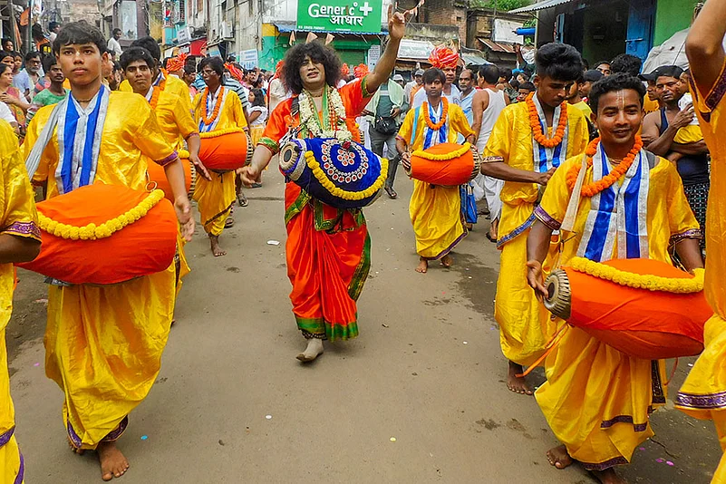 Religious procession in WBs Bankura