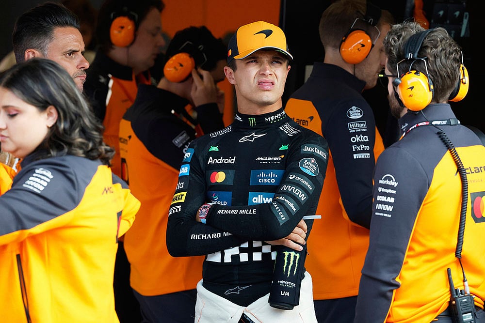 | Photo: Stephanie Lecocq, Pool via AP : Belgian Grand Prix  Lando Norris