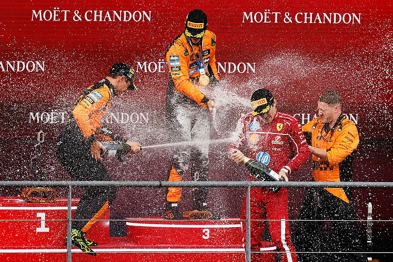 F1 GP 2025 Belgian Formula One Grand Prix auto racing photos: McLaren driver Oscar Piastri