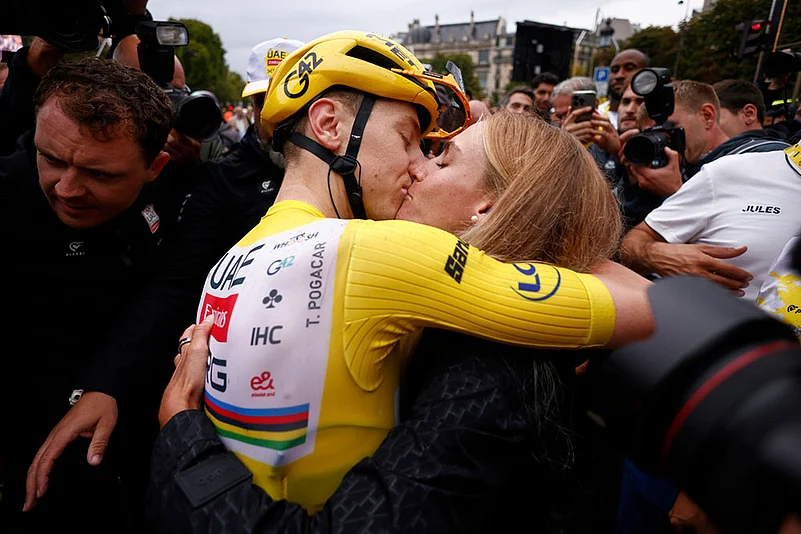 Tour De France 2025 cycling race Last stage photos: Tour de France winner Tadej Pogacar