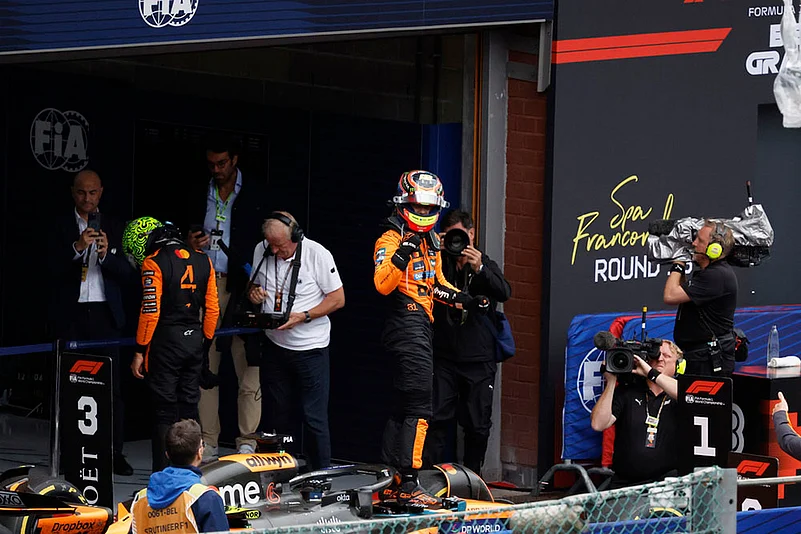 F1 GP 2025 Belgian Formula One Grand Prix auto racing photos: Oscar Piastri of Australia