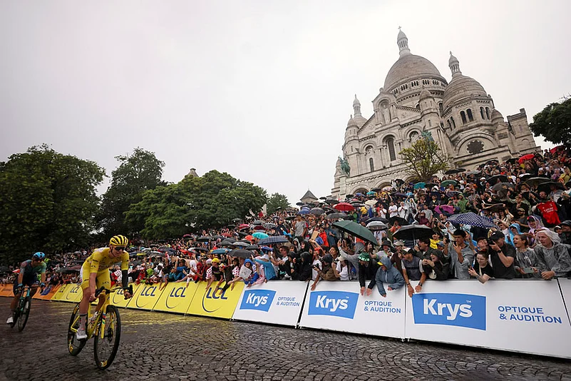 Tour De France 2025 cycling race Last stage photos: Slovenias Tadej Pogacar