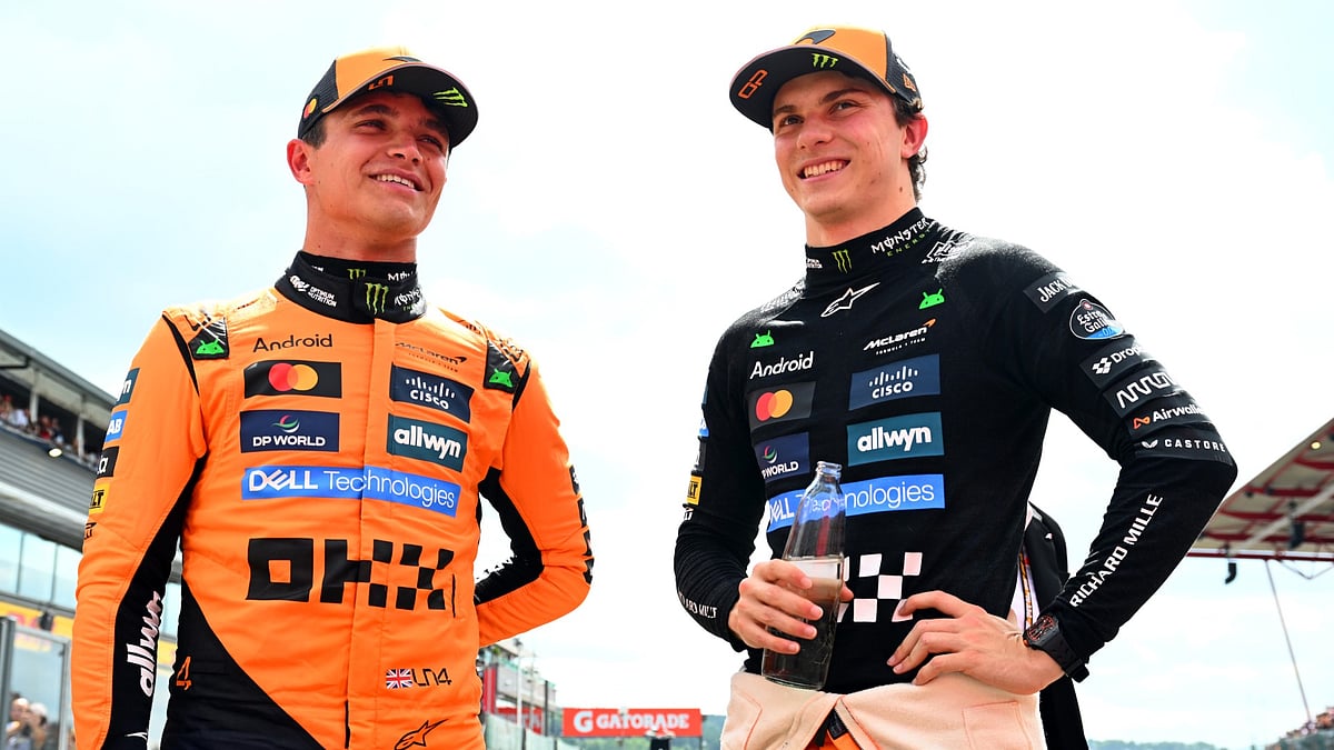 McLaren's Lando Norris and Oscar Piastri