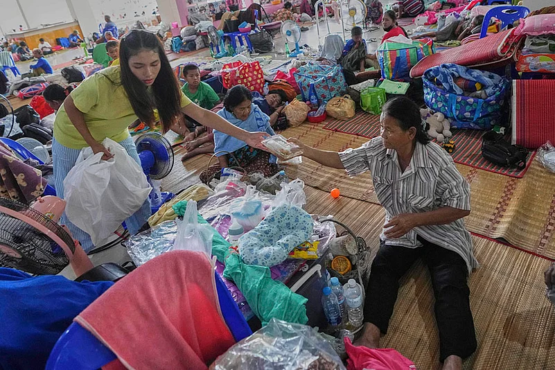 Thailand-Cambodia border conflict_evacuation center in Surin province