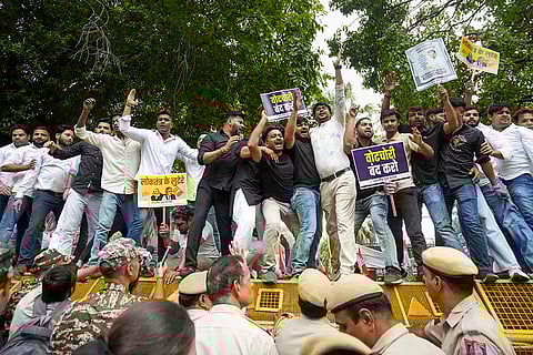 IYC protest against Special Intensive Revision