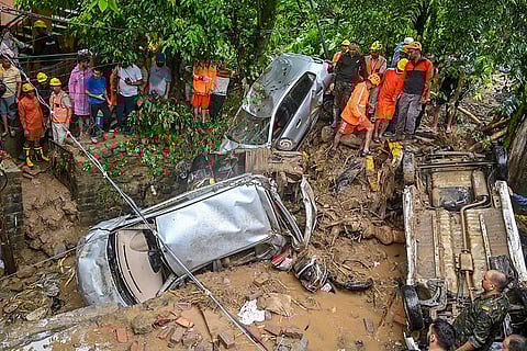 Flash floods in Mandi