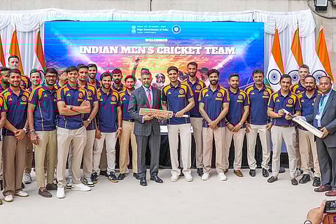Indian cricket team at High Commission event in London