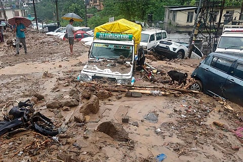 Heavy rains in HP's Mandi