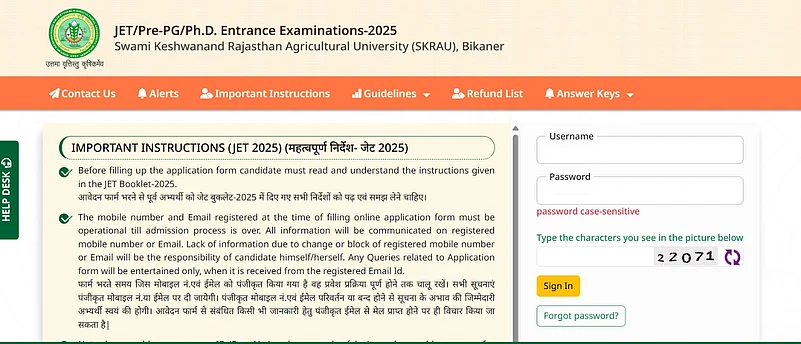 Rajasthan JET 2025 Result