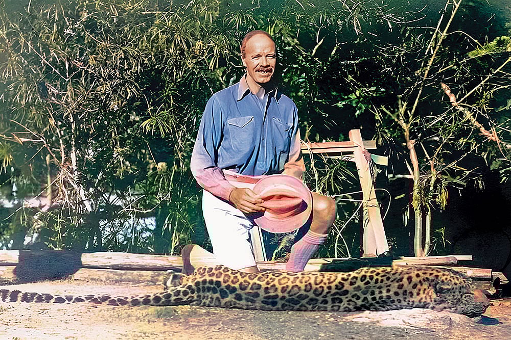 Glorious Past: A file photo of 
Jim Corbett