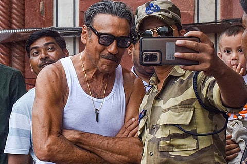 Jackie Shroff shoots for film in Agra