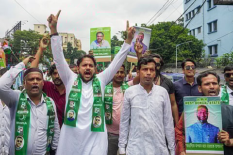 March by AIMIM West Bengal