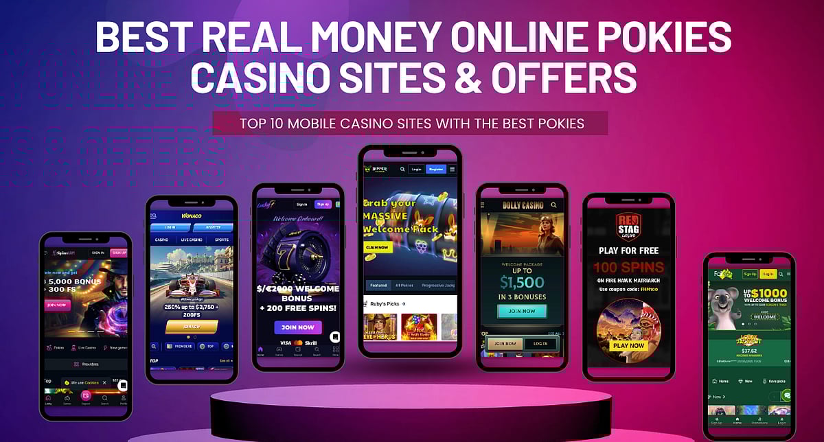 Top Real Money Online Pokies Casinos on Mobile