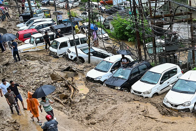 Flash floods in Mandi