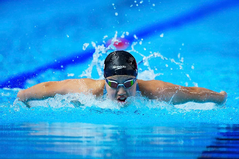 Chinese prodigy swimmer Yu Zidi at Singapore Swimming Worlds 2025 photo 7