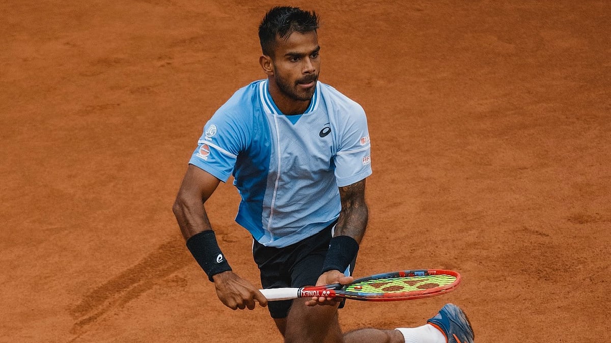 | Photo: X/nagalsumit : File photo of Sumit Nagal in Trieste Open 2025.