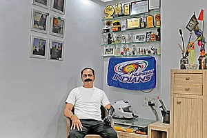 Photo: Indranil Aditya : Past, Present: Sculptor and art designer Mahendra Pitale was 33 at the time of the blasts