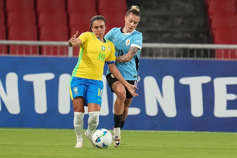Copa America Femenina Sem-final Brazil vs Uruguay Soccer photos: Brazils Marta