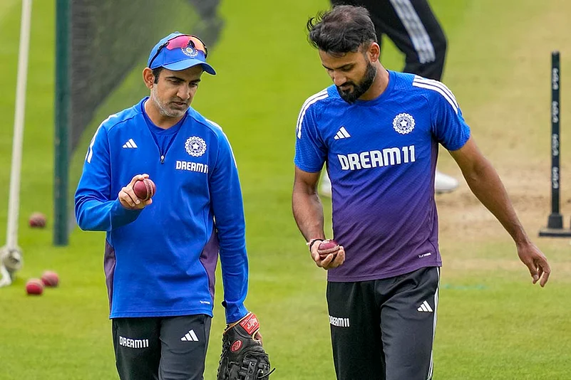 IND vs ENG 5th Test - Team India training session photos Gautam Gambhir and Akash Deep