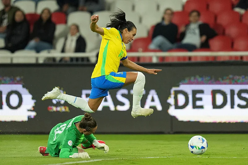 Copa America Femenina Sem-final Brazil vs Uruguay Soccer photos: Brazils Marta