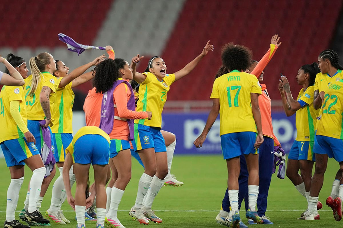 Copa America Femenina Sem-final Brazil vs Uruguay Soccer photos