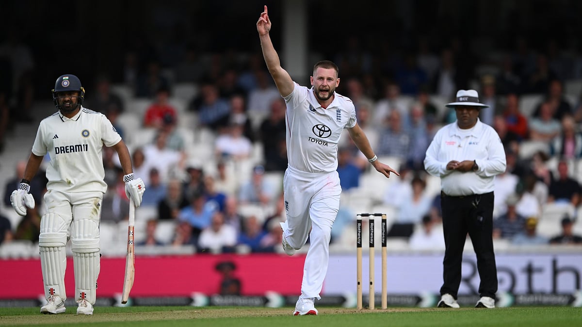 Gus Atkinson took two wickets on day one of the fifth Test.