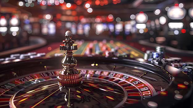 Casino roulette wheel