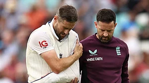 England's Chris Woakes