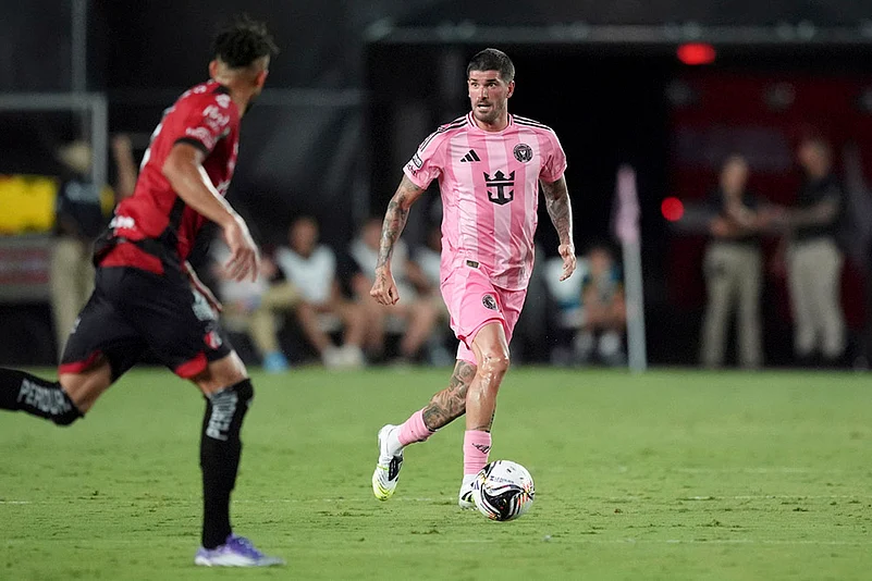 Leagues Cup Atlas vs Inter Miami Soccer Match photos_ Rodrigo De Paul