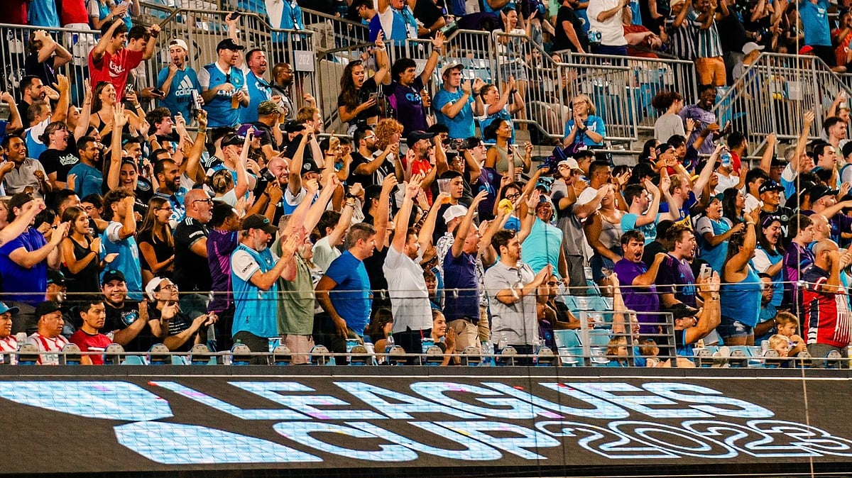 | Photo: X/CharlotteFC : Charlotte vs Juarez, Leagues Cup 2025: File photo of Charlotte FC fans at the Leagues Cup 2023.