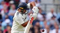 AP Photo/Kirsty Wigglesworth : India's Karun Nair plays a shot during the first day of the fifth cricket test match between England and India at The Kia Oval in London.