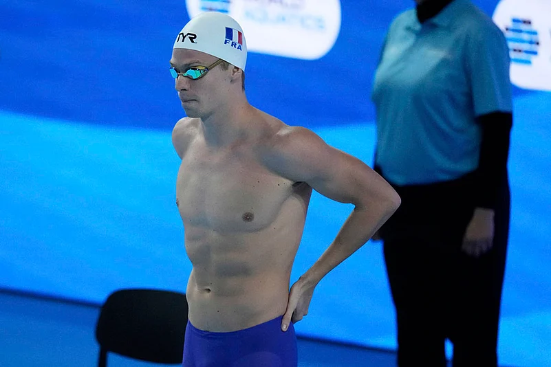 Singapore World Aquatics Championships mens 200-meter individual medley semifinals: Leon Marchand