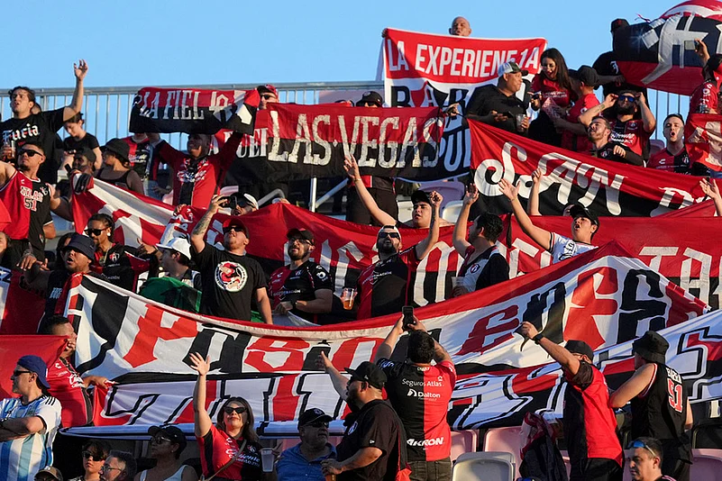 Leagues Cup Atlas vs Inter Miami Soccer Match photos_Atlas fans