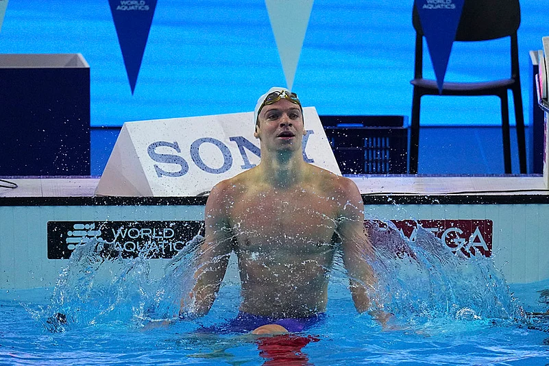 Singapore World Aquatics Championships mens 200-meter individual medley semifinals: Leon Marchand