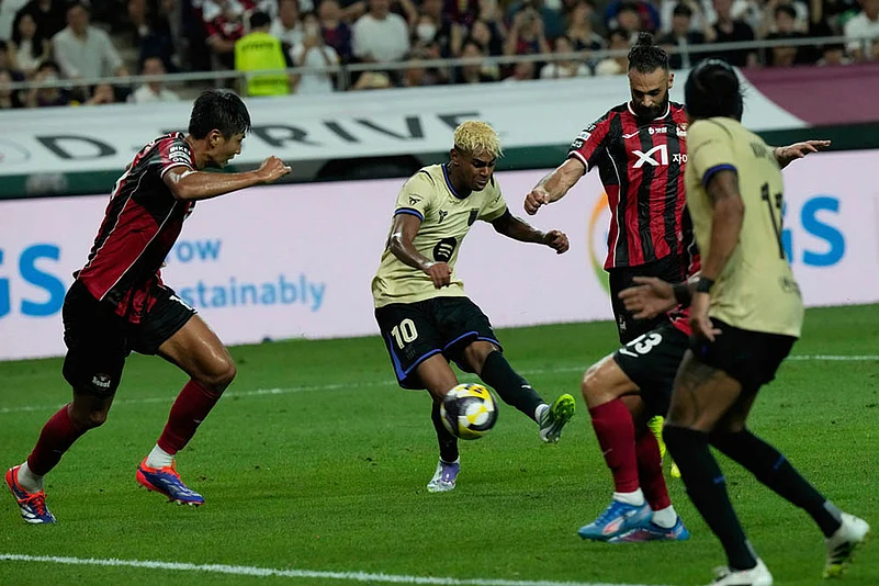 Pre-Season Club Friendly Soccer match Barcelona vs FC Seoul in South Korea: Lamine Yamal