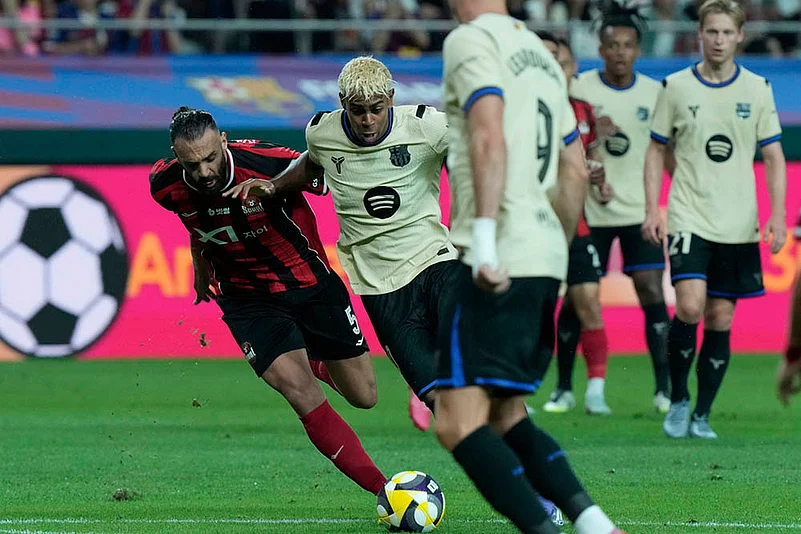 Pre-Season Club Friendly Soccer match Barcelona vs FC Seoul in South Korea: Lamine Yamal