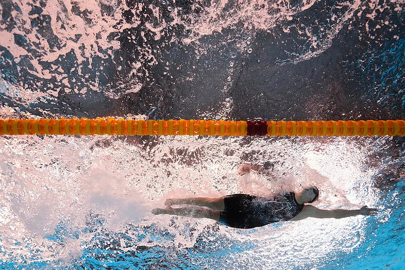World Aquatics Championships 2025 Womens 4x200-meter freestyle relay final_Katie Ledecky