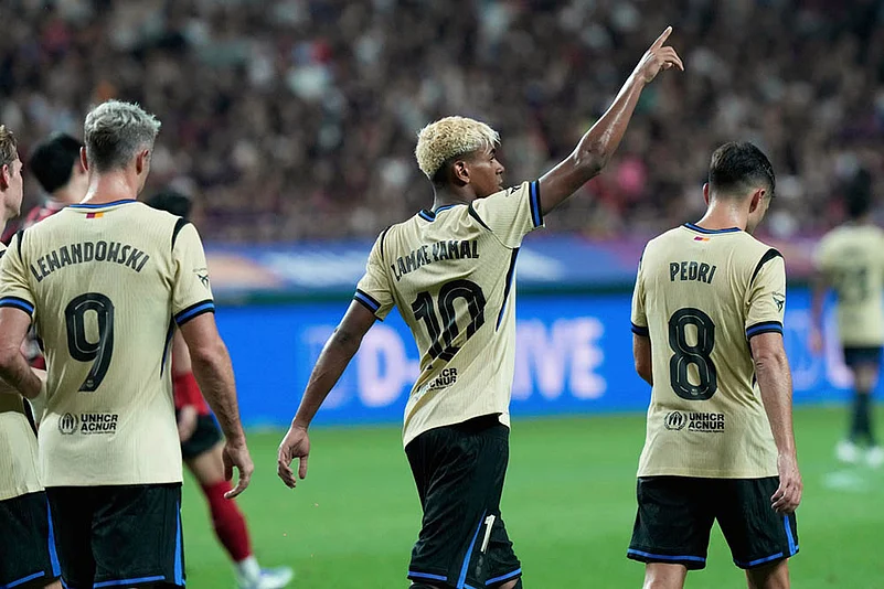 Pre-Season Club Friendly Soccer match Barcelona vs FC Seoul in South Korea: Lamine Yamal